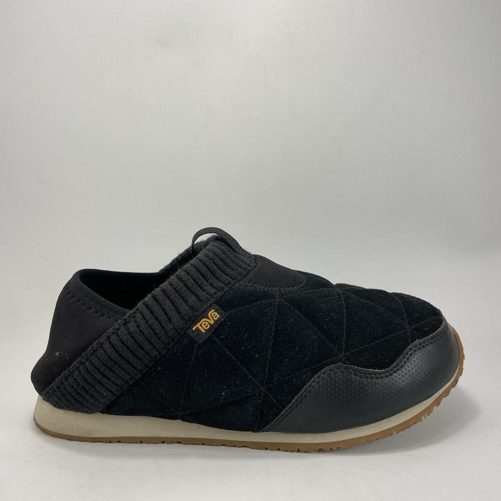 Teva ReEMBER Quilted Moc Sneaker Womens Size 7 Black Comfort Shoes Camp Shoes